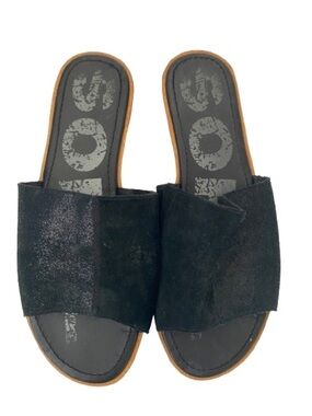 SOREL Black Suede Slide Sandals - Comfort Tech - Sz9.5
